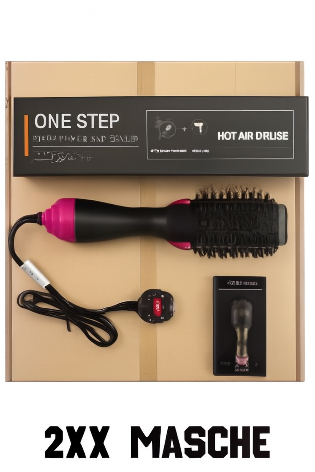 3-in-1 Hair Dryer Brush, Negative Ion, 1000W