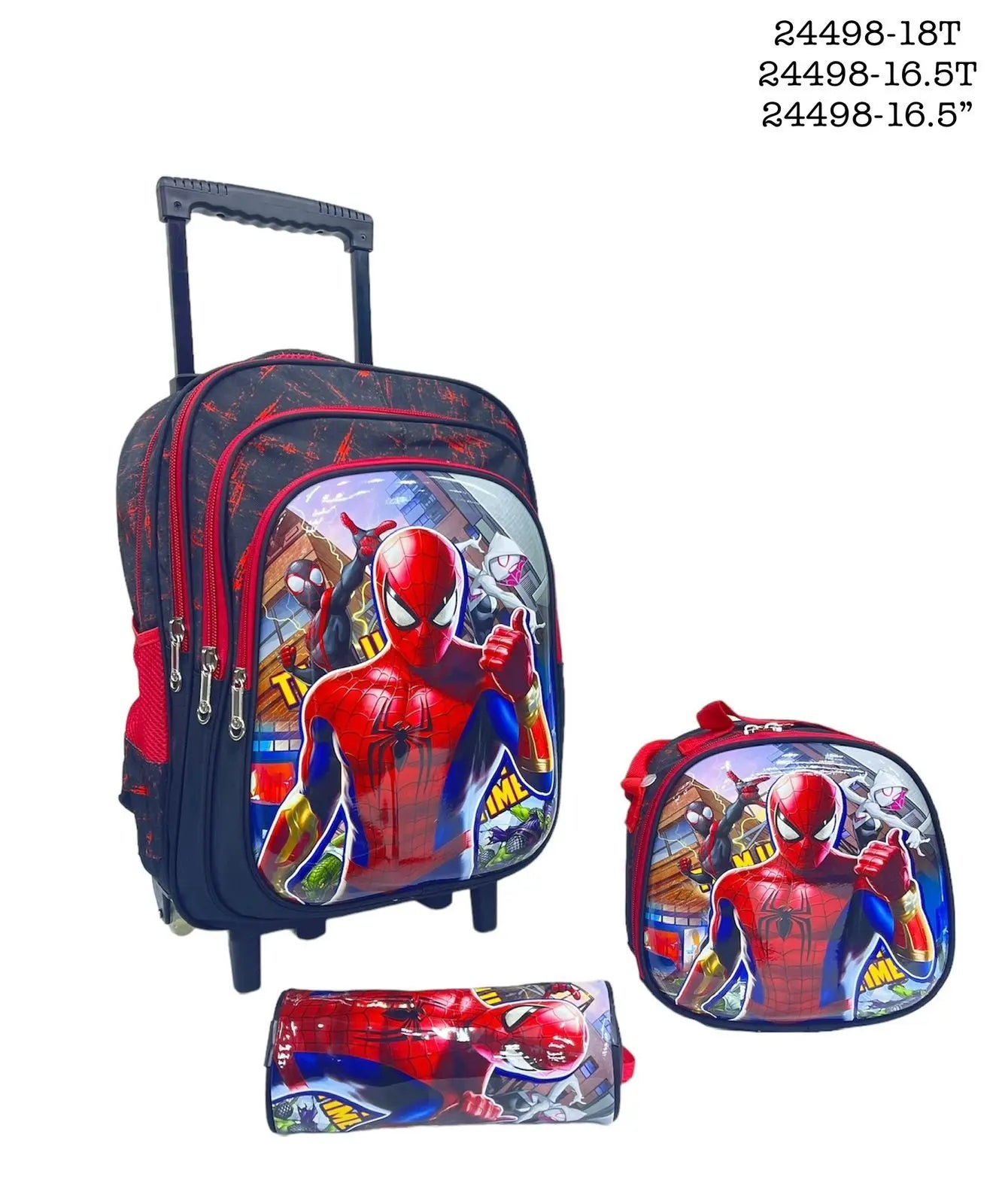 Spider Man 3-Piece Trolley Bag