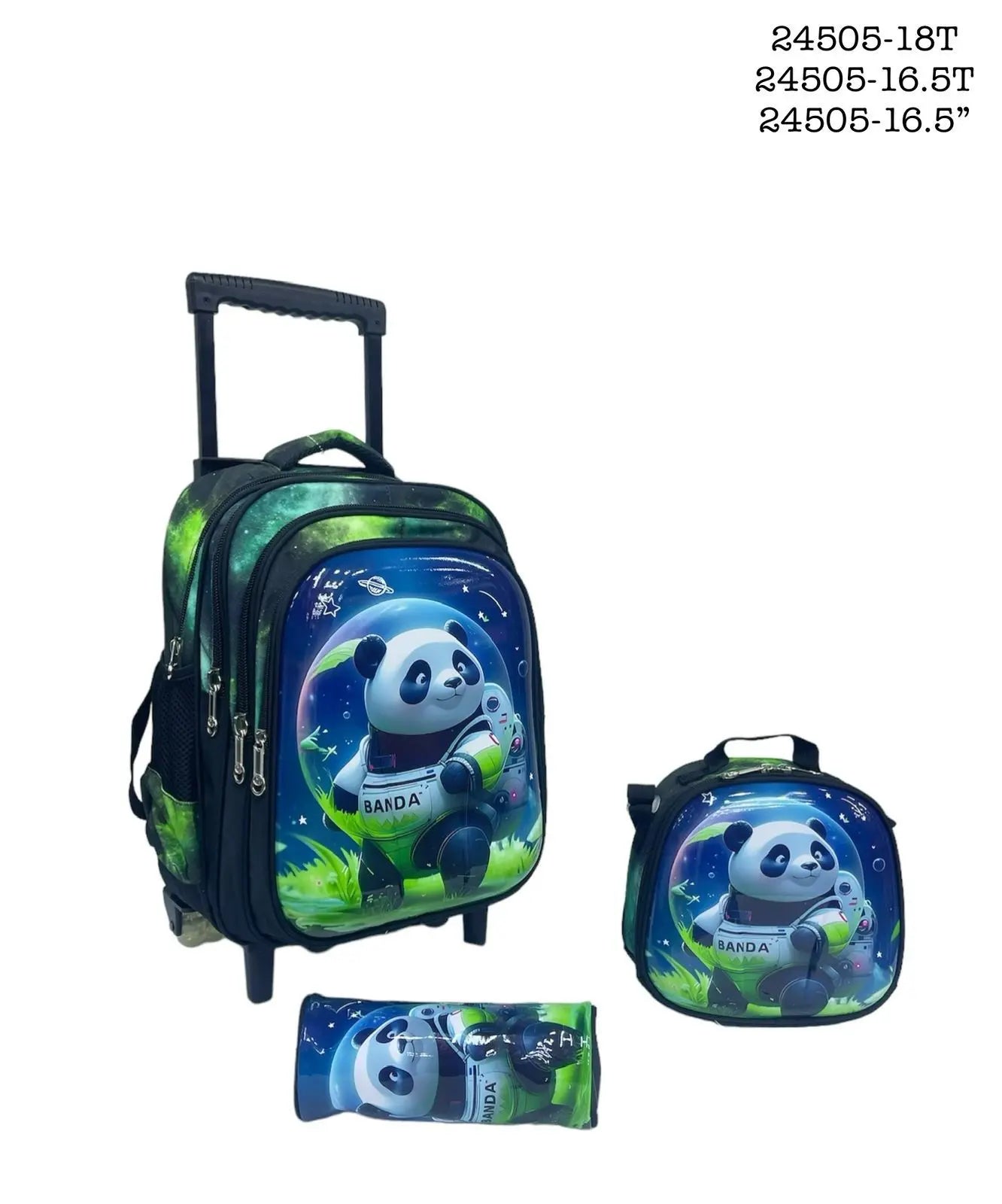Space Panda Explorer 3-Piece Trolley Bag