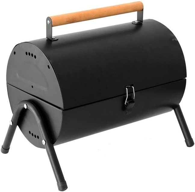 Portable Round Top Lightweight Barbecue Grill with 3-Piece Tool Set | Outdoor Steel BBQ for Garden, Camping & Picnic | Durable Tabletop Grill UAE