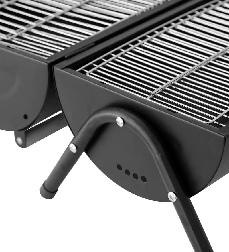 Portable Round Top Lightweight Barbecue Grill with 3-Piece Tool Set | Outdoor Steel BBQ for Garden, Camping & Picnic | Durable Tabletop Grill UAE
