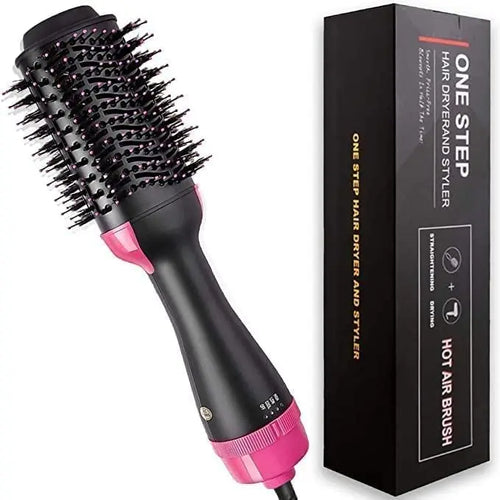 3-in-1 Hair Dryer Brush, Negative Ion, 1000W
