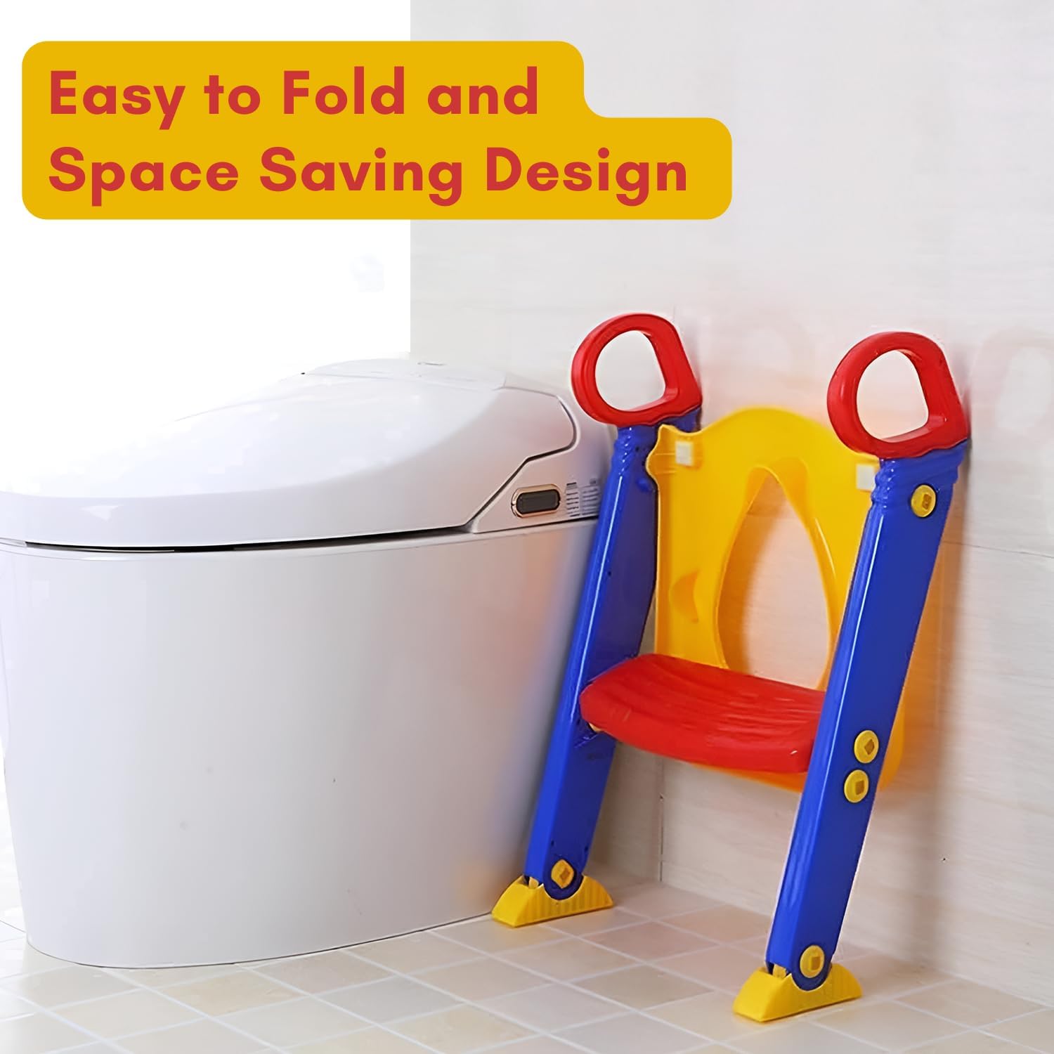Non-toxic Specially Designed Adjustable Ladder Potty Training Chair for Kids