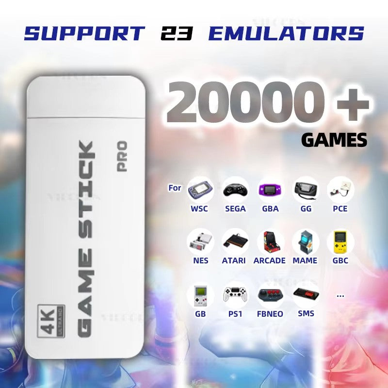 M15 Game Console 4Ktm Video 4K Stick Mini Tv Retro Game Hd Output for Ps1/Arcade/Snes/Mame/Neo Geo Wireless Controller for Kids