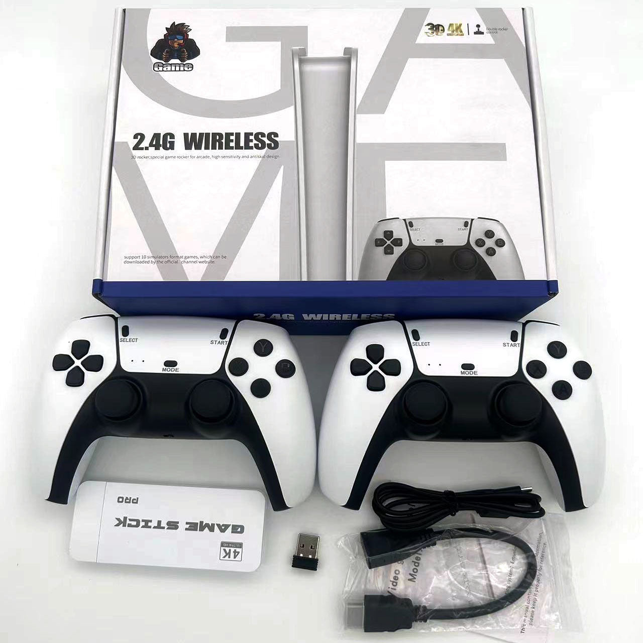 M15 Game Console 4Ktm Video 4K Stick Mini Tv Retro Game Hd Output for Ps1/Arcade/Snes/Mame/Neo Geo Wireless Controller for Kids