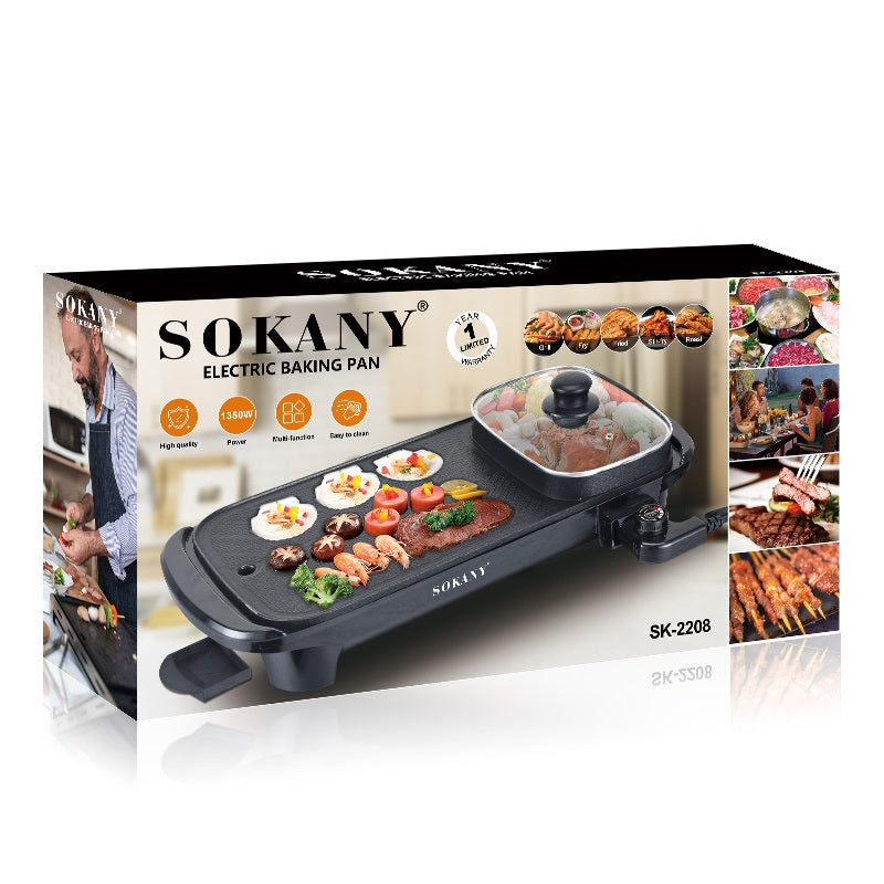 Sokany 2 In 1 Electric Grill and Barbecue