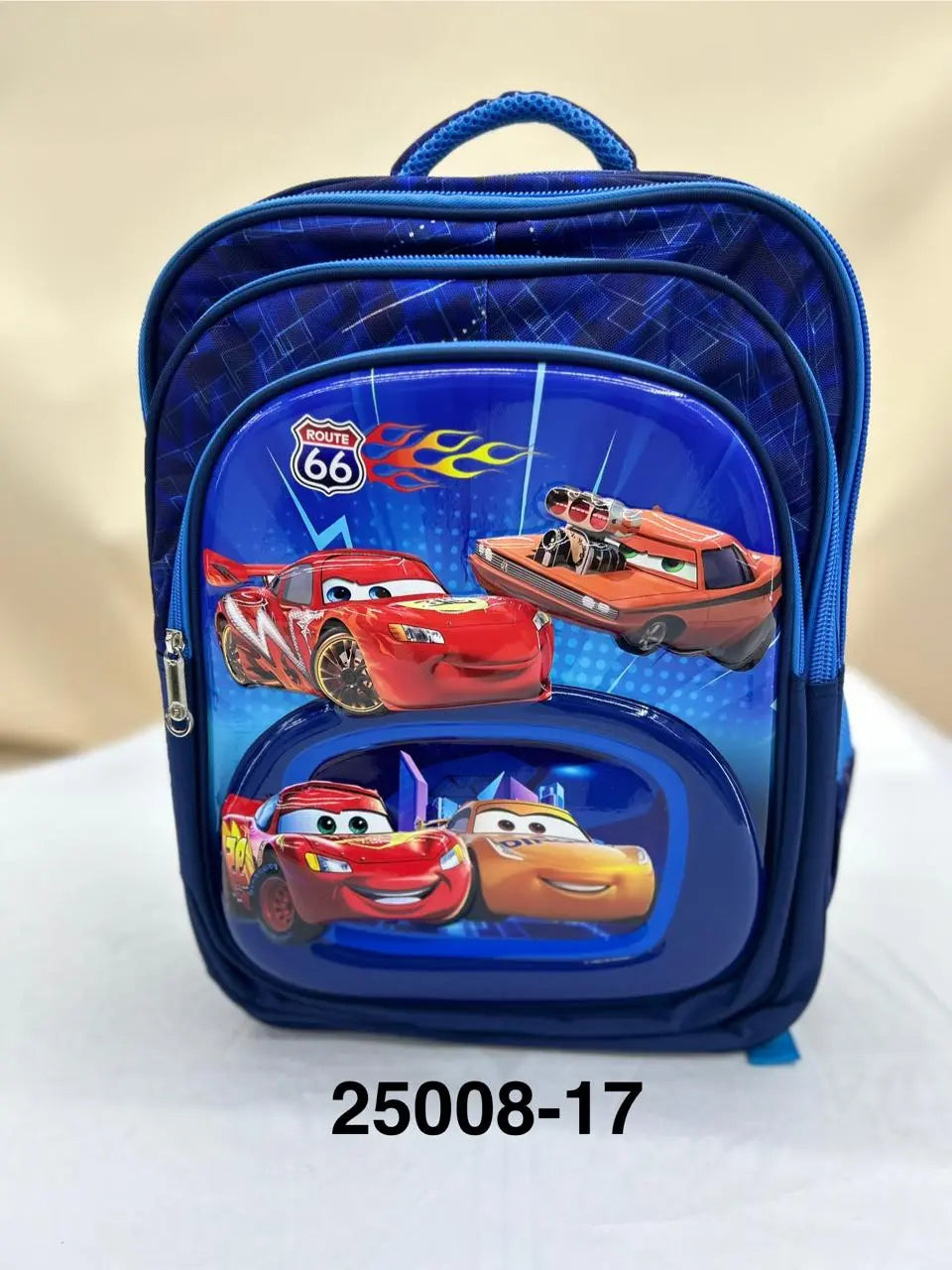 Boys' Blue Cars Themed Backpack