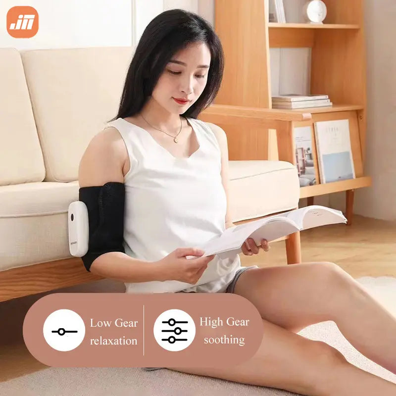 Wireless Air Compression Arm Calf Leg Massage Machine for Muscles Relaxation Rechargeable Air Compression Calf Arm Leg Massager