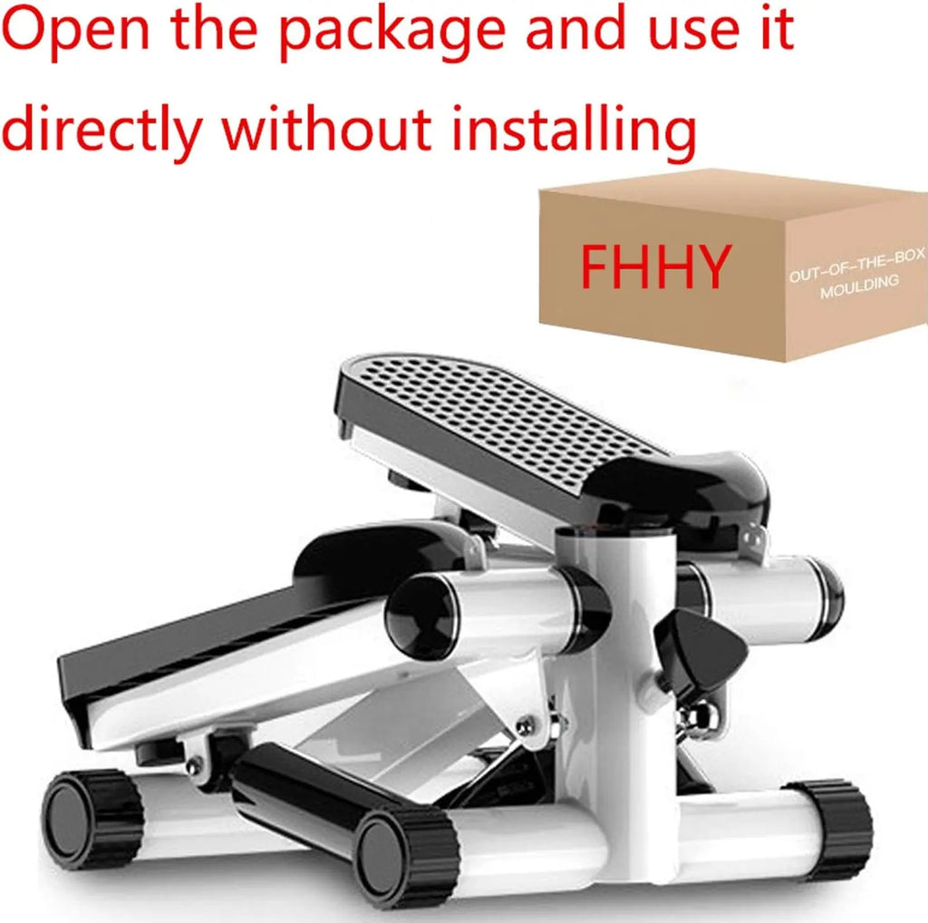 MYHEART Twist Stepper Machine with Resistance Bands, LCD Monitor, Tone Your Buttocks, Legs, Thighs, Waist, and More - Compact and Portable 2-in-1 Mini Stepper with Adjustable Resistance