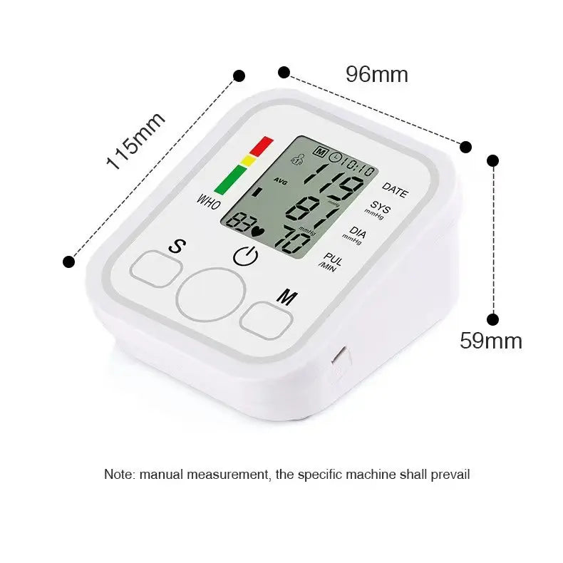 Customizable Rechargeable Digital Blood Pressure Monitor Smart Heart Rate Voice Function Upper Arm Model BP Monitor Plastic
