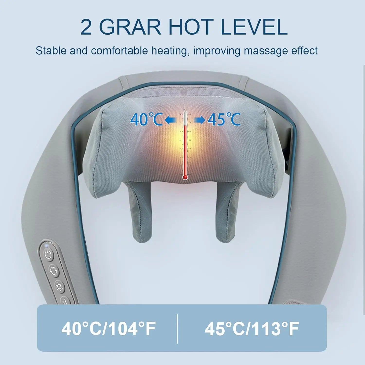 foreverLily Neck and Shoulder Massager, Shiatsu Neck and Shoulder Massager with Heat, Two Massage Modes, Deep Tissue 3D Kneading Neck Back Massager for Neck...