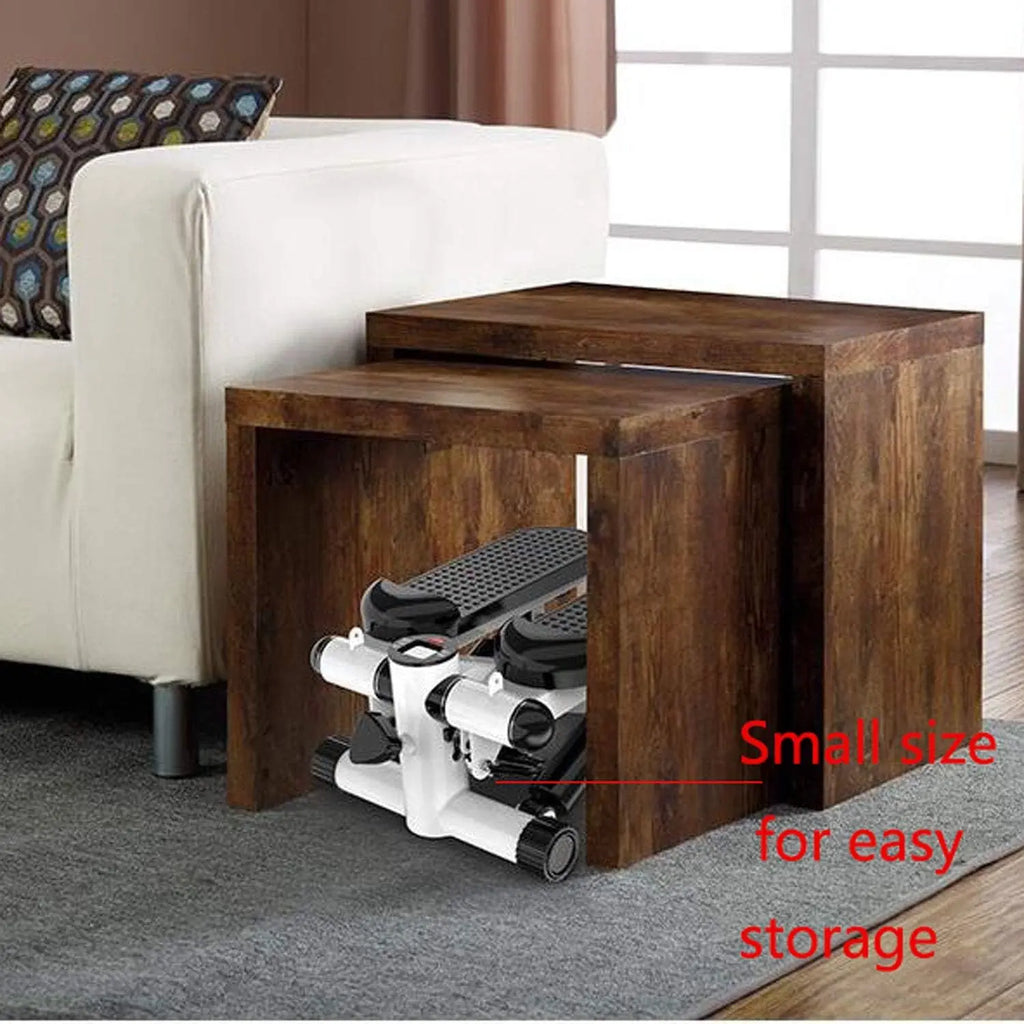 MYHEART Twist Stepper Machine with Resistance Bands, LCD Monitor, Tone Your Buttocks, Legs, Thighs, Waist, and More - Compact and Portable 2-in-1 Mini Stepper with Adjustable Resistance