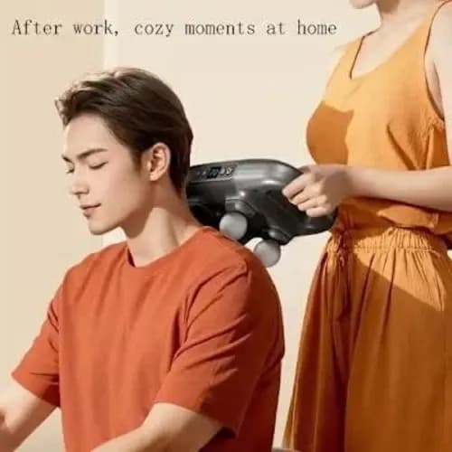 Full Body Relaxation 4-head Handheld Deep Tissue Massage Gun